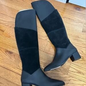 Waterproof knee high boots